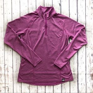 REI Half Zip Long Sleeve Tee